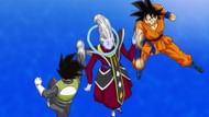 Goku and Vegeta training with the angel Whis (image via Toei Animation)